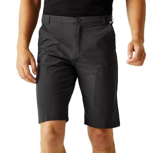 Image of Regatta Mens Highton Long Cargo Hiking Walking Shorts - Seal Grey - 44