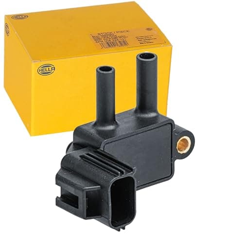Image of HELLA 6PP 009 409-601 Sensor, exhaust pressure - 3-pin connector - Bolted