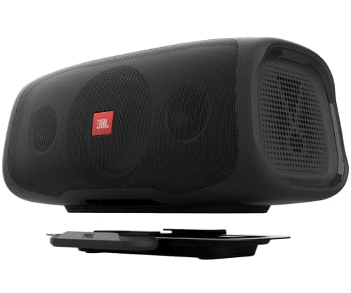Image of JBL Basspro Go Plus with Home Charger - 2 in 1: Active Subwoofer Car and 200 Watt Bluetooth Speaker Box Can be Used in Car and Home, Black