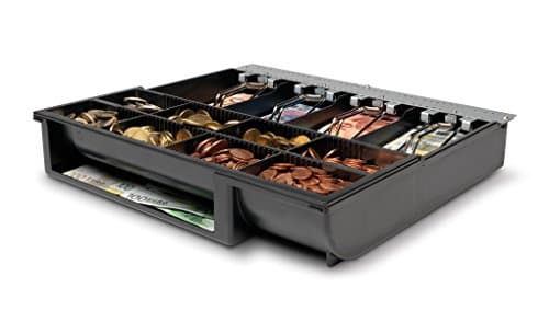 Image of Safescan 4141T1 Adjustable Tray That Organises The Cash Inside Your Cash Drawer - Till Drawer Tray with 4 Note and 8 Coin Slots - Suitable for The Safescan SD-4141 and HD-4141S Cash Register Drawers