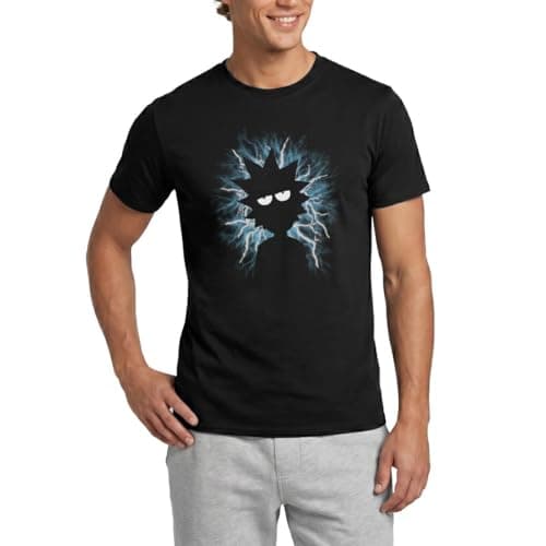Image of Spreadshirt Rick and Morty Mad Scientist Men's T-Shirt, XL, Black