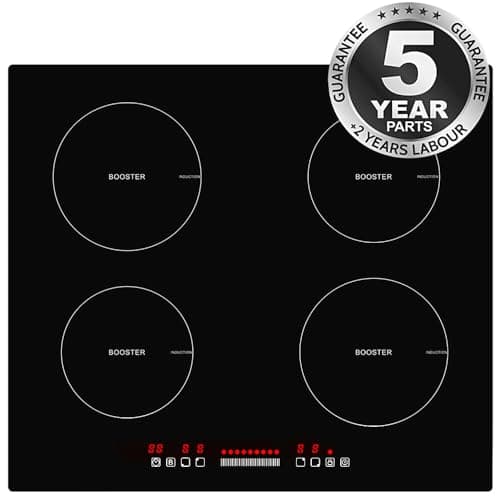 Image of Panana Induction Hob 4 Burners, 2800W Plug in Electric Hobs with Flexible Zone for BBQ, 60cm Built-in Induction Cooker with 9 Power Levels Setting, Pause Function, Timer, Child-safety Lock, No Plug
