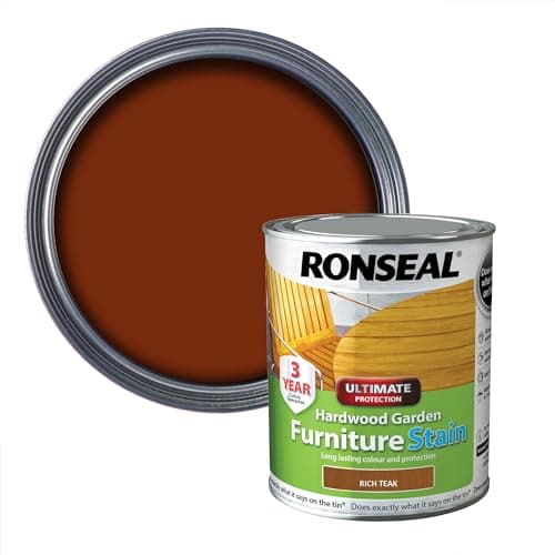 Image of Ronseal HWFSRT50 Hardwood FurnIture Stain Rich Teak 750 ml