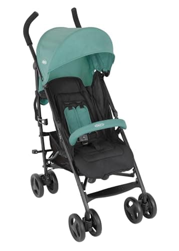 Image of Graco TraveLite Compact Stroller/Pushchair - Suitable from birth to approx. 3 years (15kg). Lightweight at only 7kg, Mint fashion