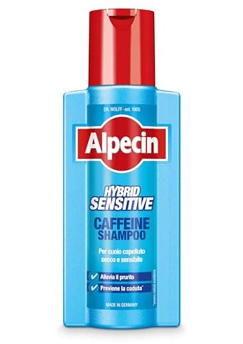 Image of Alpecin Hybrid Coffein Shampoo 1 x 250ml - Suitable for sensitive or itchy scalp, caffeine shampoo That prevents hair loss.