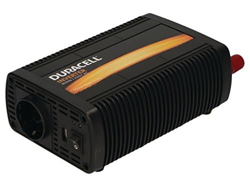 Image of Duracell DRINV80-EU Single EU Socket Inverter 800W DC 12V to AC 230V Inverter with 1 USB Ports Black