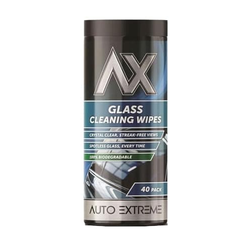 Image of MSQUARE Glass Cleaning Wipes, Streak-Free, Crystal Clear, Spotless Shine with Every Wipe, Easy & Effortless Cleaning, Wet Wipes for Windscreen, Windows & Mirrors (1Pcs)