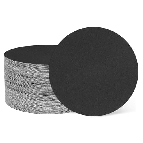 Image of sourcing map 50 Pcs 125mm (5 Inch) Sanding Disc 180 Grit Hook and Loop Sandpaper Random Orbital Sander Pads for Woodworking Automotive Metal Polishing, Silicon Carbide