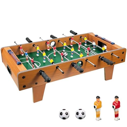 Image of Crystals Table Football - Table Top Football Game - Wooden Foosball Game - Soccer Tabletop Football - Xmas Gift (with Legs)