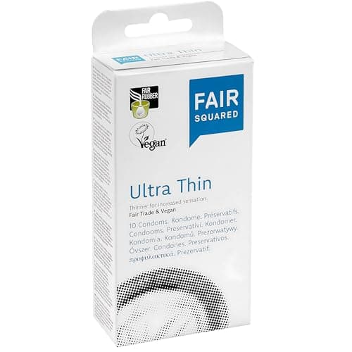 Image of Fair Squared Ultra Thin Fairtrade Latex Condoms - Pack of 10