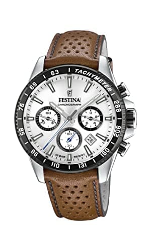 Image of Festina Chronograph Watch with Leather Strap F20561/1