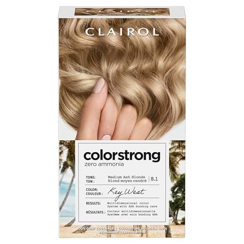 Image of Clairol Colour Strong Permanent Hair Dye - 8.1 Medium Ash Blonde