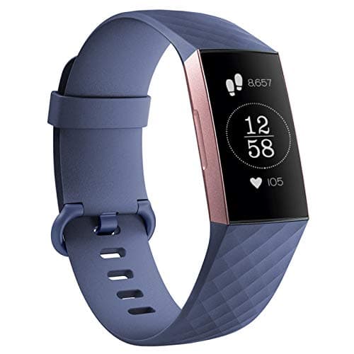 Image of GEAK Strap Compatible with Fitbit Charge, Adjustable Classic Replacement Wristband for Charge Activity Tracker, Small, Blue Gray with Blue Gray Buckle