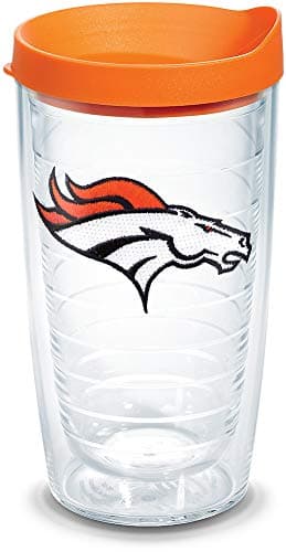 Image of Tervis NFL Denver Broncos Primary Logo Tumbler with Emblem and Orange Lid, 16 oz, Clear