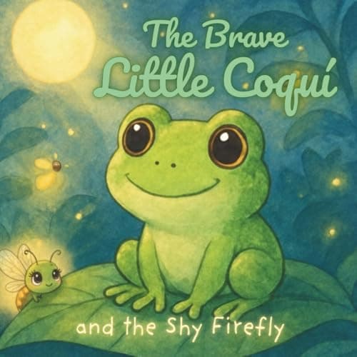 Image of The Brave Little Coquí and the Shy Firefly: A Gentle Bedtime Story About Helping Others Shine (The Brave Little Coquí Adventures)