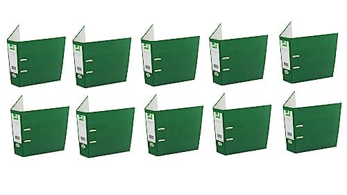 Image of Q-Connect Lever Arch File Paperbacked A4 Green (Pack of 10)