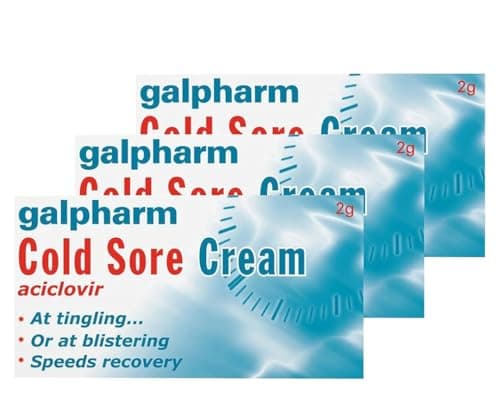 Image of Galpharm Cold Sore Cream 2g x 3 Packs