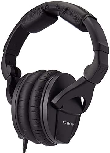 Image of Sennheiser HD 280 PRO Closed-Back Over-Ear DJ & Monitoring Headphones | Collapsible Design & Swivelling Ear Cups | 3M Coiled Cable & 1/4" Jack Adaptor Included (506845)