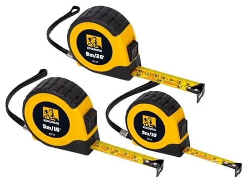 Image of Roughneck E-Z Read Tape Measure Set, 3 Pieces