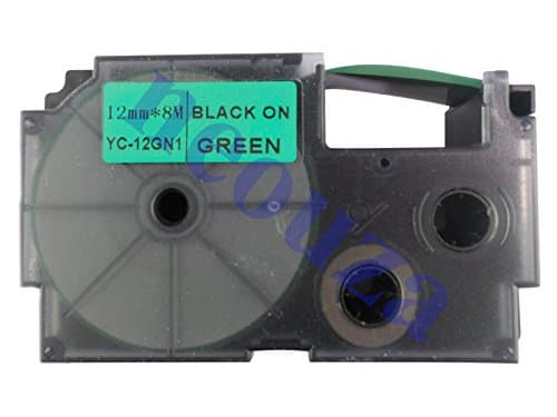 Image of Casio XR-12GN1 Ink Ribbon 12 mm Black/Green