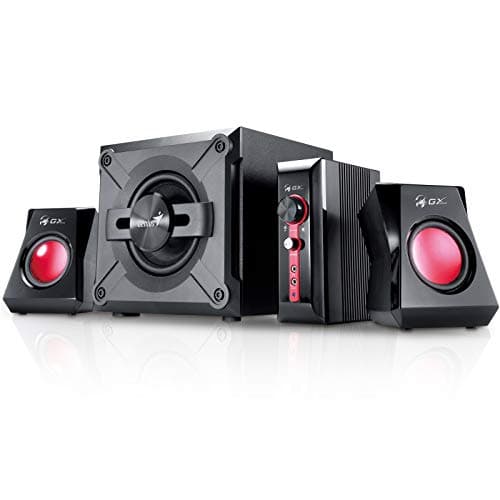 Image of Genius GX Gaming SW-G 2.1 1250 V2 Black & Red Gaming Speaker System