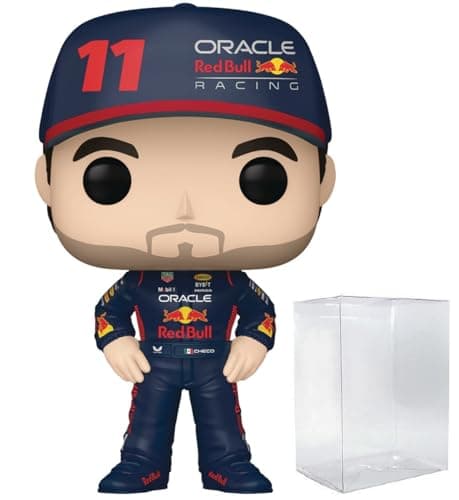 Image of POP Racing: Formula One - Sergio Perez (Red Bull F1) Funko Vinyl Figure (Bundled with Compatible Box Protector Case), Multicolor, 3.75 inches