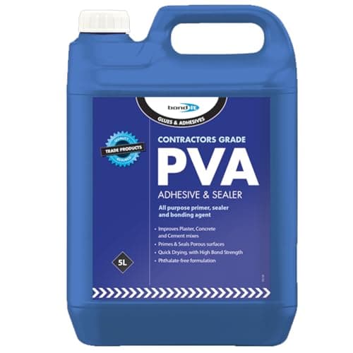 Image of AXpower Inspirational Technology Empowering People Contractors Grade PVA Adhesive White 5L | Multi-Purpose PVA Glue, Bond & Contact Adhesive | Ideal for Walls, Crafting & DIY Projects