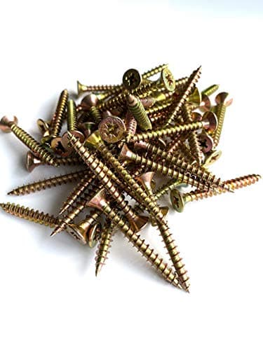 Image of ForgeFix Multi-Purpose Single Thread Screws | 4.5 x 30mm | Zinc Yellow Passivated | Box 200