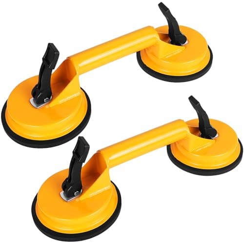 Image of Aleker 2 Pcs Heavy Duty Suction Cups Suction Pads,Glass Suckers Dent Puller Window Suction Cups Heavy-Duty Suction Cup Tile Leveler for Large Glass/Floor Gap Lifting Capacity 120kg
