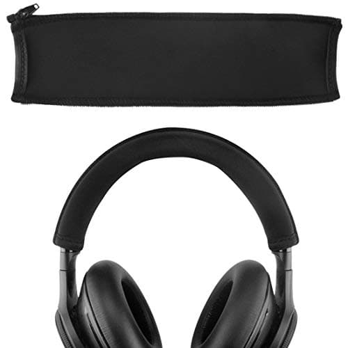 Image of Geekria Flex Fabric Headband Cover Compatible with Plantronics BackBeat PRO, PRO+, PRO2 Wireless Noise Canceling Headphones, Sweat Cover, Easy DIY Installation (Black)