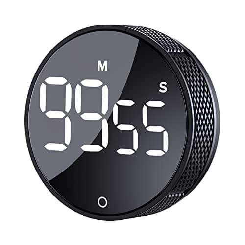 Image of AVINIA Digital Kitchen Timers, Visual timers Large LED Display Magnetic Countdown Countup Timer for Classroom Cooking Fitness Baking Studying Teaching, Easy for Kids and Seniors Black