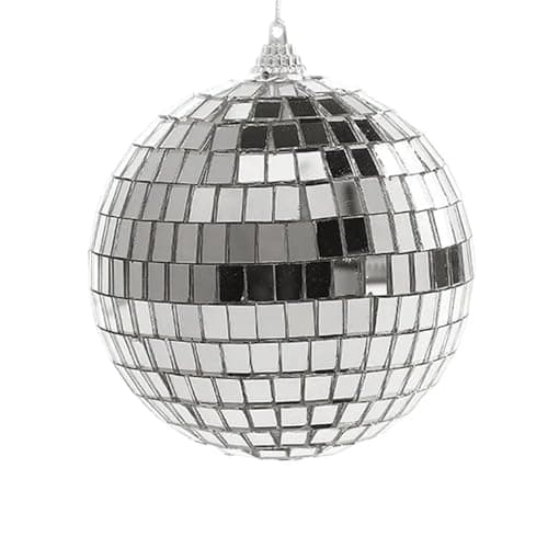 Image of Mirror Balls Mini Mirror Disco Ball Stage Light Reflective Rotating Bright Silver Glass Wedding Party Home KTV Decor(10CM 1 piece)