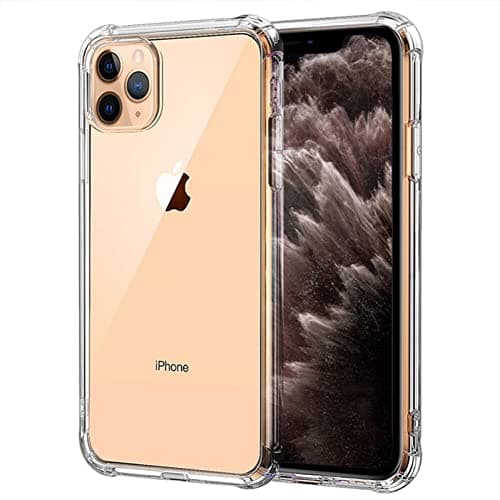 Image of Melomon Case for iPhone 11 Pro (5.8-Inch), Premium Flexible Bumper Cover, Transparent Shockproof iPhone 11 Pro Case With Drop Protection Corners, Anti-Scratch Hard PC Back Plate, Crystal Clear