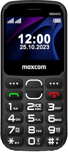 Image of Maxcom MM443 4G Senior Mobile Phone With SOS Button, Large Screen and Desktop Charger - unlocked for All Networks
