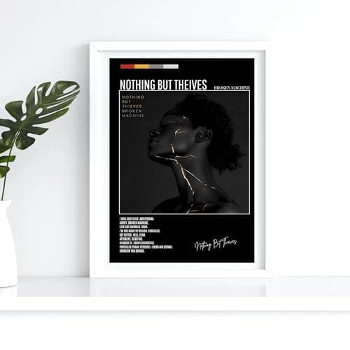 Image of Nothing But Thieves Album Track list Music A4 Black Wall Art Print – Unframed Poster Concert Festival Glossy Artwork Unique Home Décor Gift Bedroom Mancave Rave.