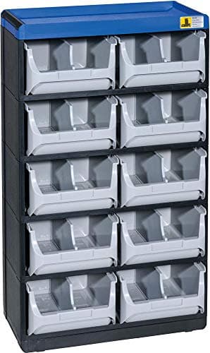 Image of Allit VarioPlus Pro 53/20 464630 Small Parts Magazine (W x H x D) 300 x 525 x 165 mm Black, Grey, Blue