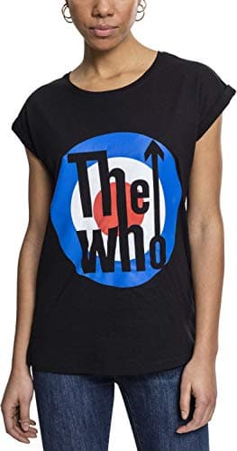 Image of MERCHCODE Women's Ladies The Who Classic Target Tee T-Shirt, Black, X-Large