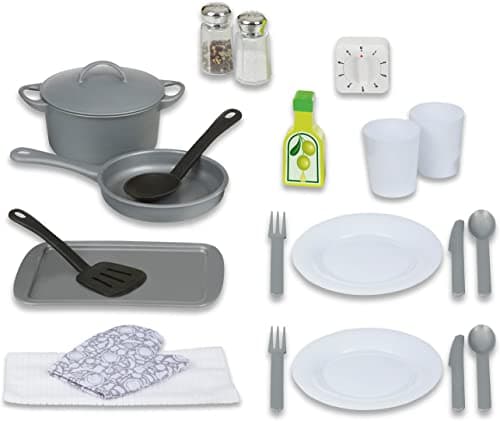 Image of Melissa & Doug Kitchen Accessory Set – Pretend Cooking Playset for Kids, Wooden Utensils & Cookware,Toy for Ages 3+, Gift for Boys or Girls