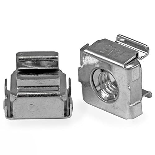 Image of StarTech.com M5 Cage Nuts - 100 Pack - M5 Mounting Cage Nuts for Server Rack & Cabinet (CABCAGENUTS2)