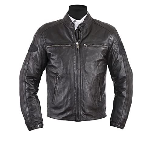 Image of Helstons Motorcycle jackets Ace Leather Rag Black-Black, Black/Black, M