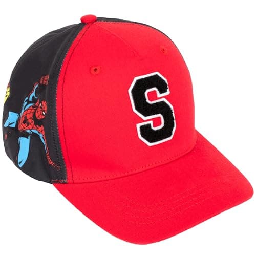 Image of Marvel Avengers Personalised Baseball Cap for Boys Embroidered Letter Adjustable Snapback Kids Hat 100% UV Protection Summer Holiday Cap