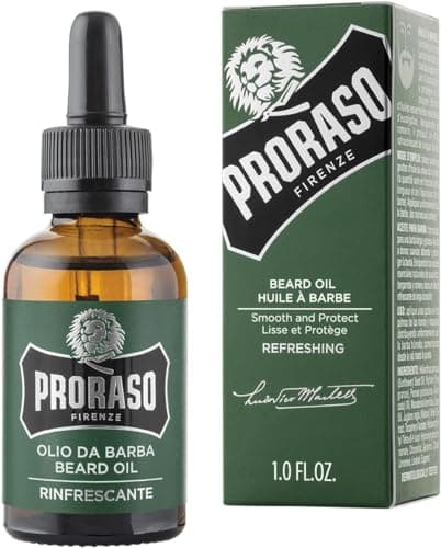 Image of Proraso Beard Oil, Refreshing, 30ml, Eucalyptus, Bergamot, and Rosemary scent, Made in Italy
