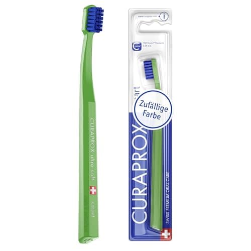Image of Curaprox CS Smart Toothbrush – Kids & Adults | Ultra-Soft Plaque Removal | Small Head with 7,600 Curen® filaments | Random Color | Single Pack | Made in Switzerland