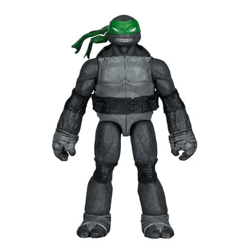 Image of McFarlane Teenage Mutant Ninja Turtles (Page Punchers) Raphael (Black, White & Green) 5in Action Figure with Comic Toys Red Platinum Edtion
