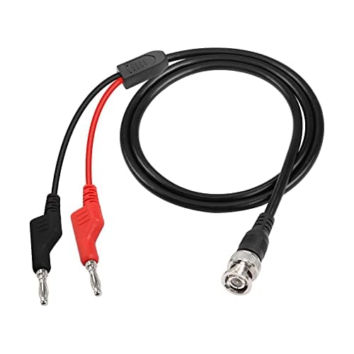 Image of PNGKNYOCN 4.2Ft BNC Male to Stackable Dual Banana Plug Test Lead Coaxial Cable for Oscilloscope