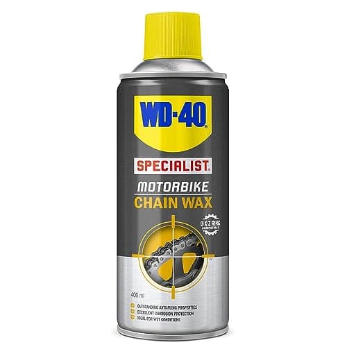 Image of WD-40 Specialist Motorbike Chain Wax 400ml - Perfect for wet conditions, long-lasting protection, total solution