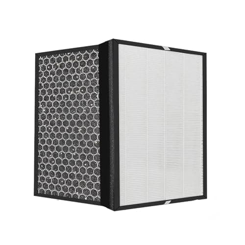 Image of PM2.5 Replacement H13 Hepa Filter + Activated Carbon Filter，Compatible For Delonghi Air Purifier AC150，259 * 259 * 30mm，High Efficiency，Low Noise