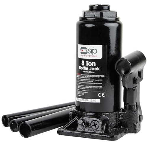 Image of SIP 8 Ton Hydraulic Bottle Jack Heavy Duty Car and Van Workshop Lifting Equipment 205-400mm Range