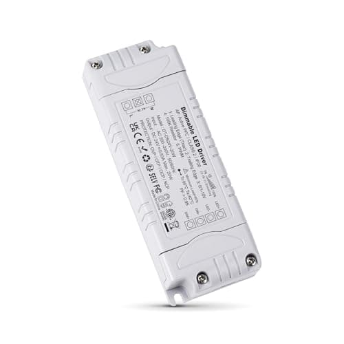 Image of REYLAX LED Driver 24V Dimmable Triac, 20W 0.83A Transformer 240 to 24V, Constant Voltage Thin Power Supply, High Power Factor, Low Voltage Transformer for LED Applications