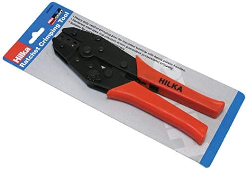 Image of Hilka 28600209 Ratchet Crimping Tool Pro Craft, Yellow,blue,red